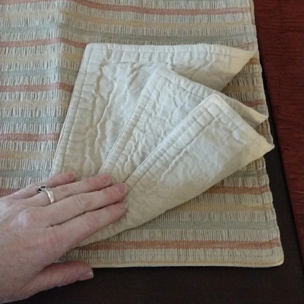 Set of 4 Retro Striped Cotton Placemats 16